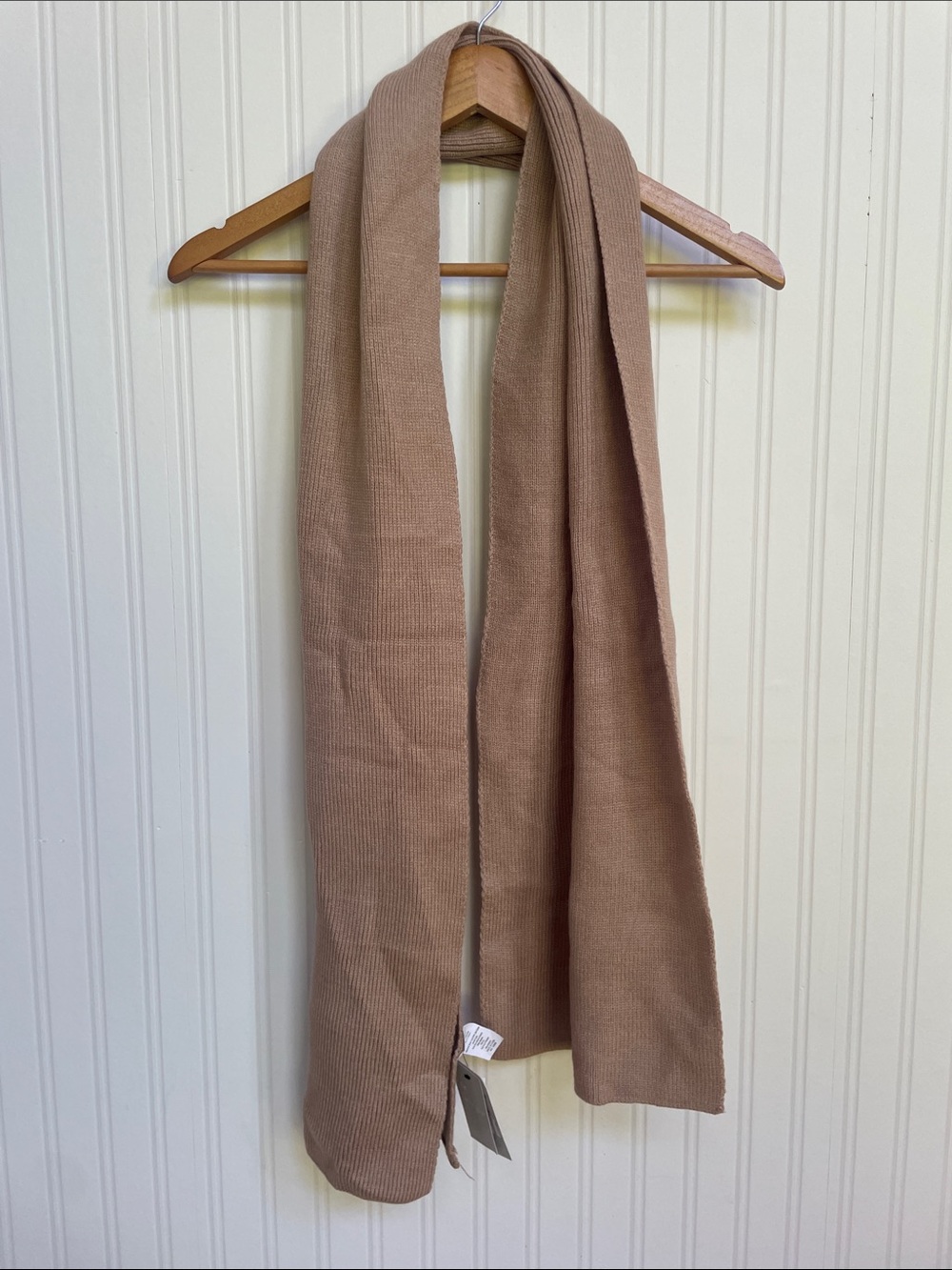 West Loop Women’s Light Brown Knit Scarf NWT